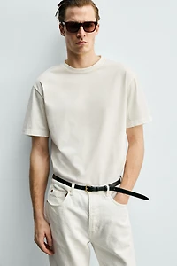 T-SHIRT COURT COUPE MERCERISÉE