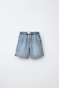 LOOSE FIT DENIM SHORTS