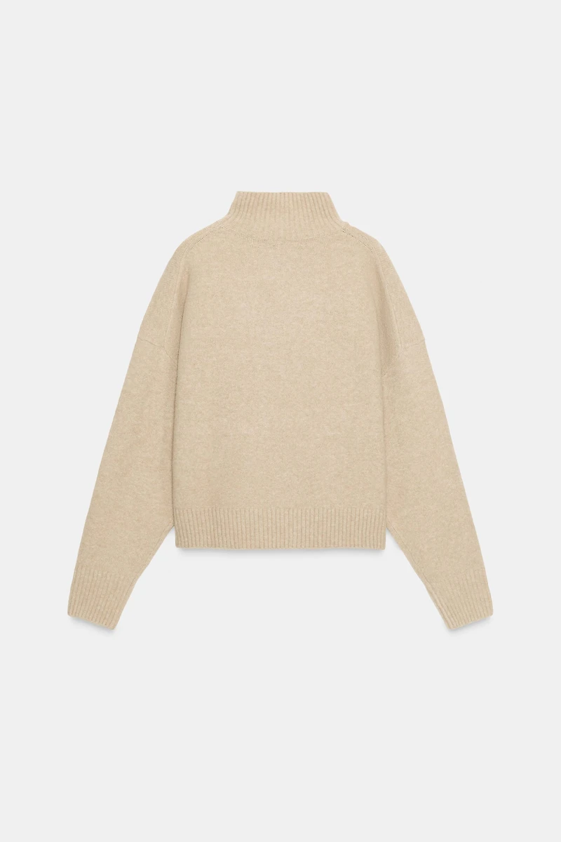 SOFT KNIT HIGH NECK JUMPER