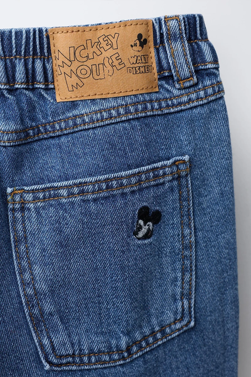 MICKEY MOUSE AND FRIENDS © DISNEY EMBROIDERED BAGGY JEANS