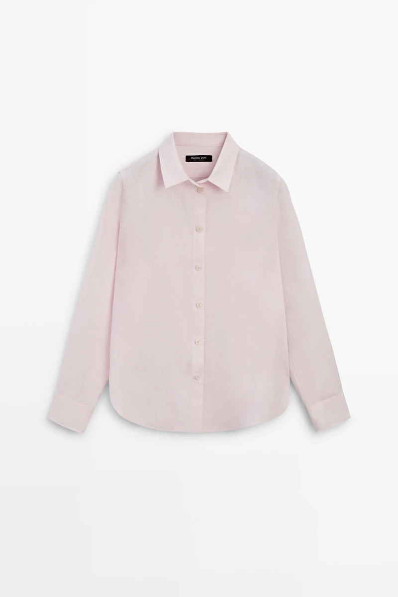 Flowing 100% linen shirt