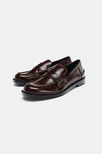 PATENT FINISH PENNY LOAFERS