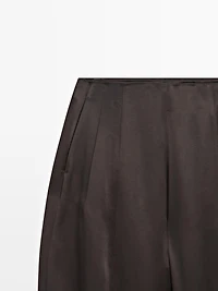 Satin balloon fit trousers - LIMITED