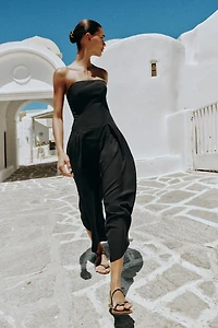 MIDI STRAPLESS JUMPSUIT