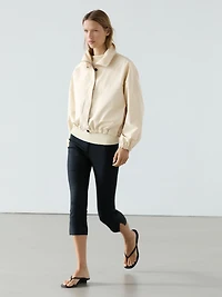 Veste bomber matelassée col montant