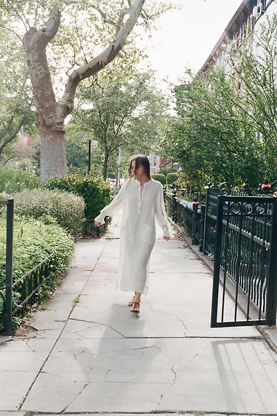 100% LINEN TUNIC DRESS