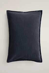 FADED LINEN THROW PILLOW COVER