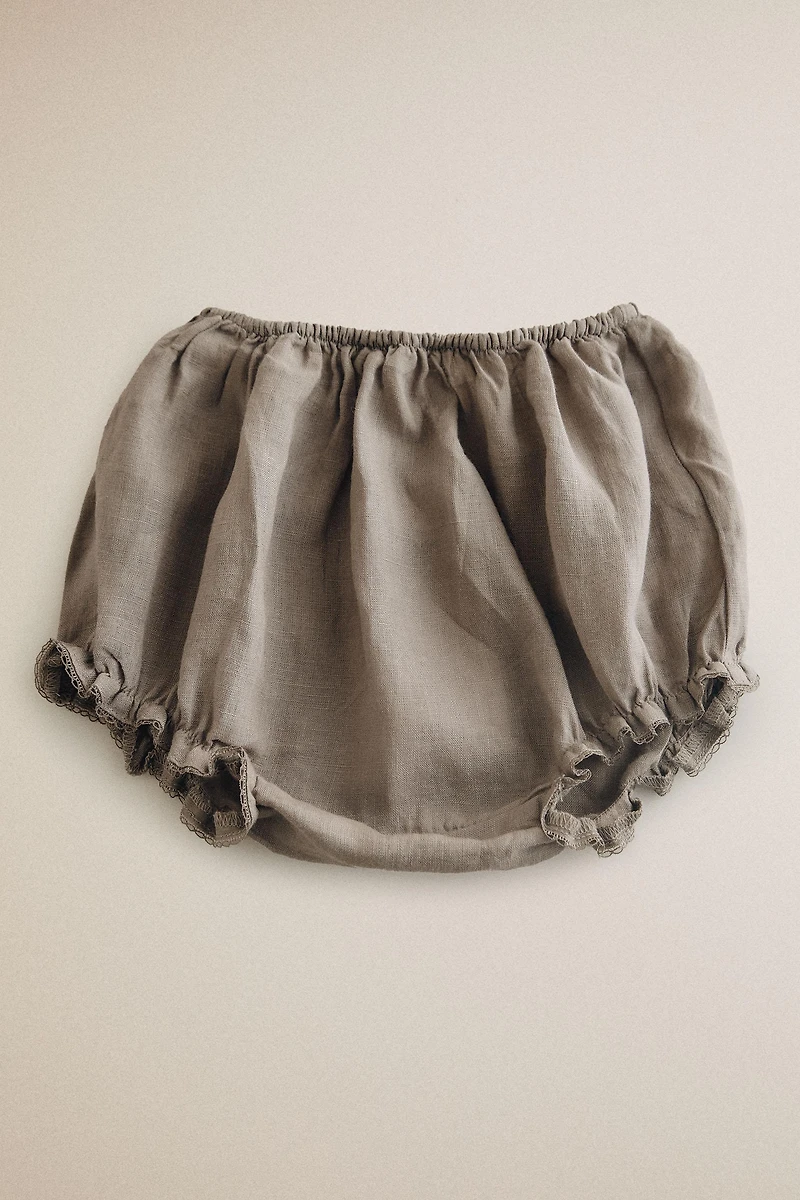 LINEN BABY BLOOMERS