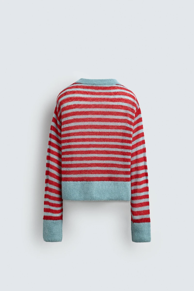 STRIPED CARDIGAN HARRY LAMBERT FOR ZARA X DISNEY
