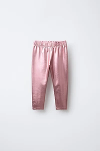 METALLIC EFFECT LEGGINGS