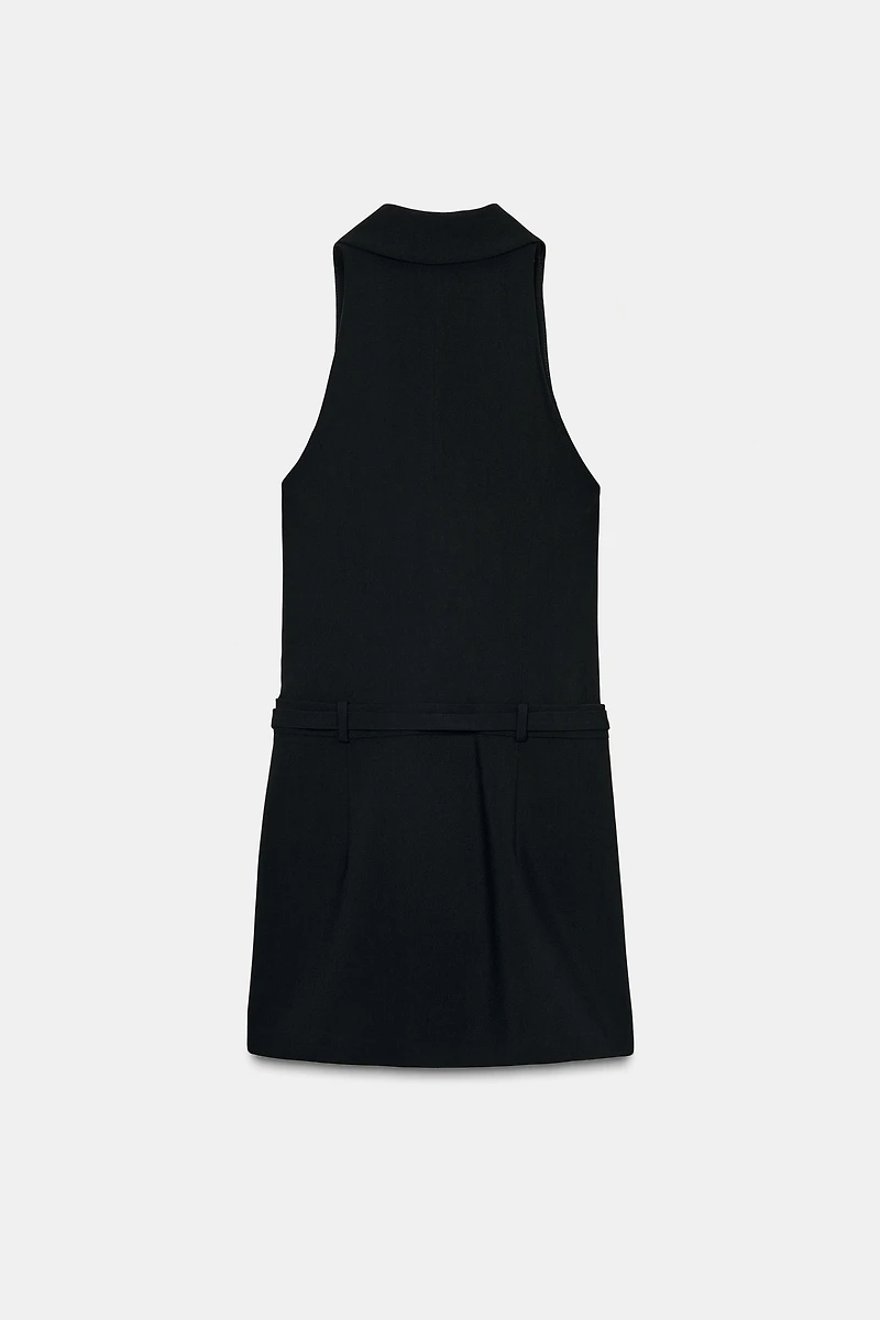 ROBE COURTE EFFET VESTE