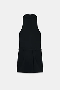 ROBE COURTE EFFET VESTE