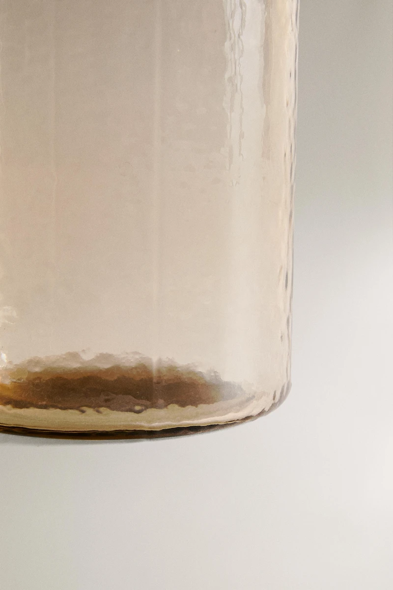 VERRE EN VERRE RECYCLABLE MARTELÉ