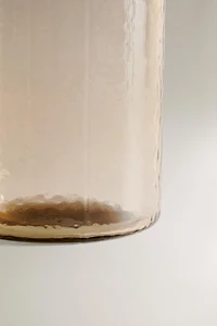 VERRE EN VERRE RECYCLABLE MARTELÉ