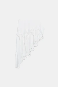 ZW COLLECTION ASYMMETRIC RUFFLED SKIRT