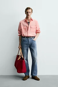 REGULAR FIT FLOWY SHIRT WITH POCKETS AARON LEVINE X ZARA