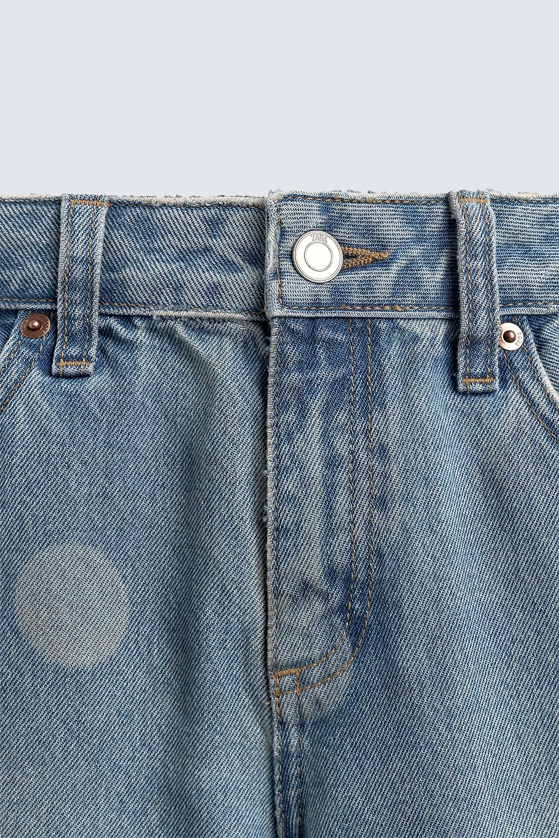 WASHED POLKA DOT BALLOON JEANS HARRY LAMBERT FOR ZARA X DISNEY