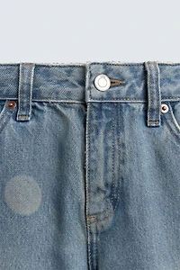 WASHED POLKA DOT BALLOON JEANS HARRY LAMBERT FOR ZARA X DISNEY