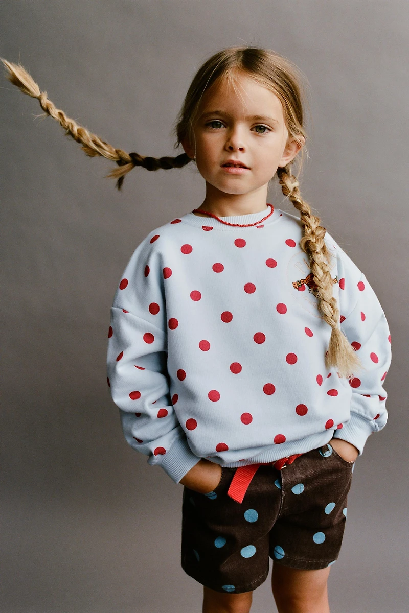 SWEAT À POIS PIPPI LANGSTRÜMPFE © ASTRID LINDGREN COMPANY