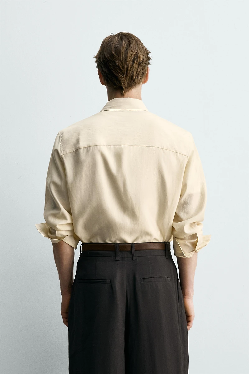 FLOWY POCKET SHIRT
