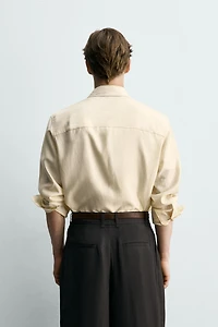 FLOWY POCKET SHIRT
