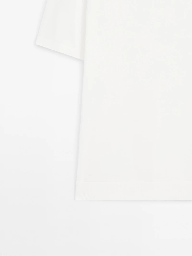 Short sleeve cotton knit polo shirt