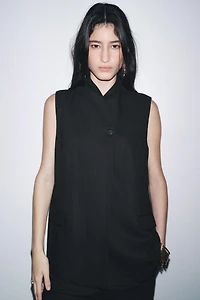 GILET MÉLANGE LIN ZW COLLECTION