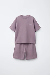 INTERLOCK T-SHIRT & BERMUDA SET