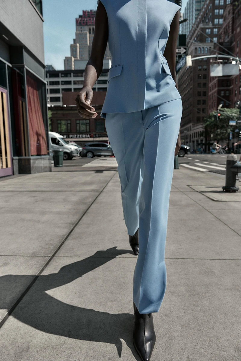 FLARE PANTS WITH SIDE VENTS