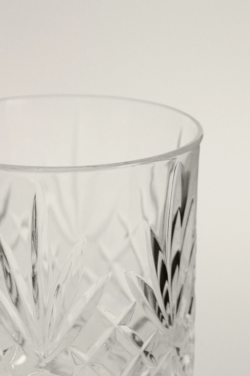 VERRE RELIEF CRISTALLIN