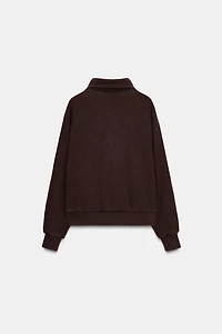 WASHED EFFECT FLEECE JACKET
