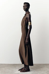 HALTER MIDI DRESS