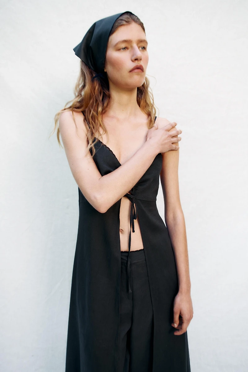TOP LONG STYLE LINGERIE AVEC LIN