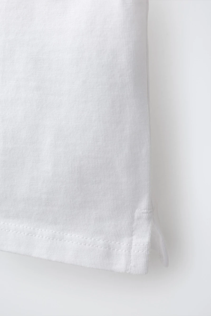 EMBROIDERED TEXT T-SHIRT