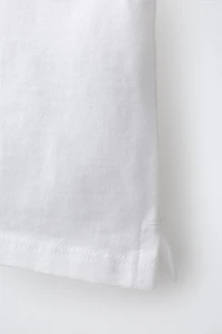EMBROIDERED TEXT T-SHIRT