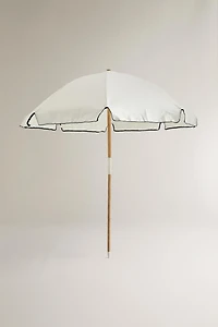 ASH WOOD CONTRAST BEACH UMBRELLA