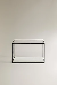 JEWELRY BOX WITH BLACK METAL BORDER