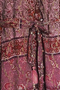PATCHWORK PRINT MINI DRESS WITH BELT