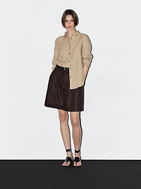 Chemisier chambray 100 % lin