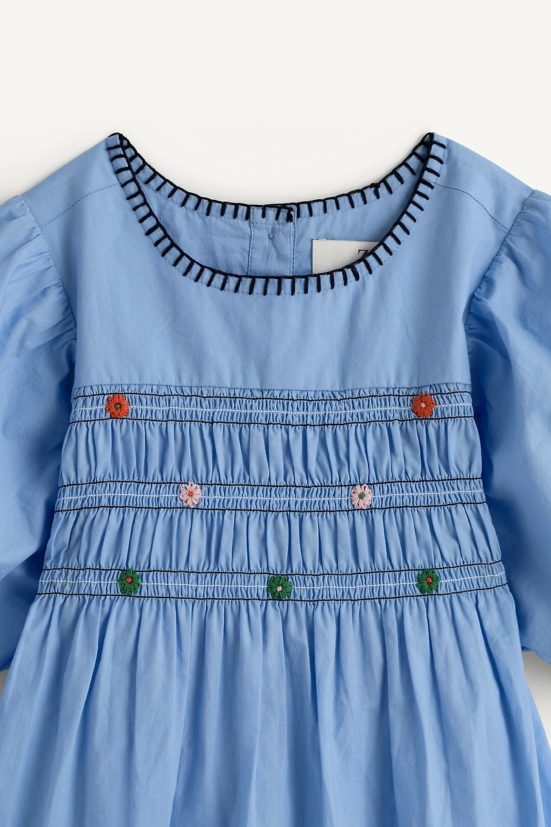 ROBE ÉLASTIQUES FLEURS BRODÉES LIMITED EDITION
