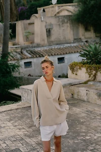 BLOUSE IMPRIMÉE À RAYURES