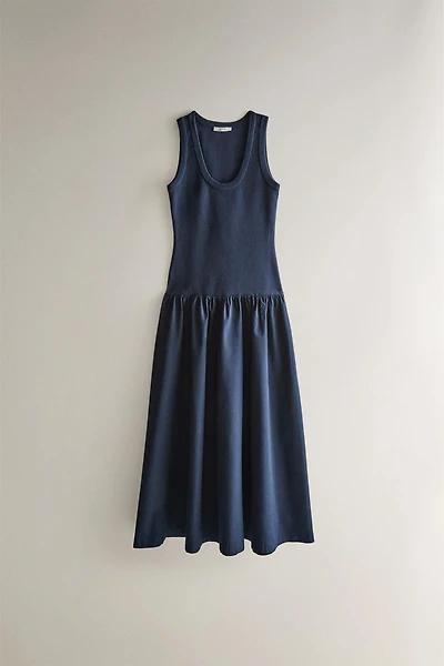 FLARED MIDI DRESS