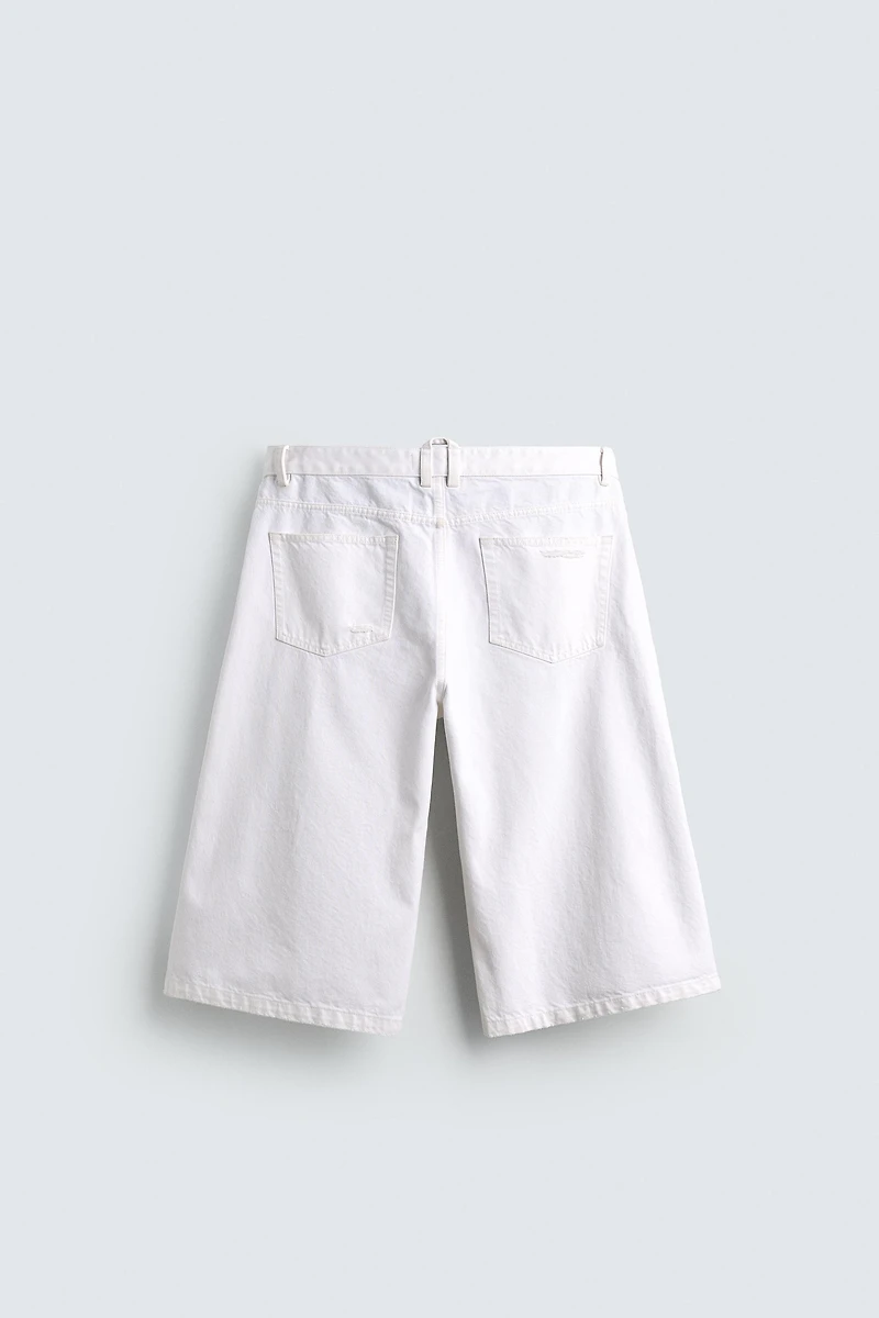 SHORT EN JEAN RELAXED DÉCHIRÉ