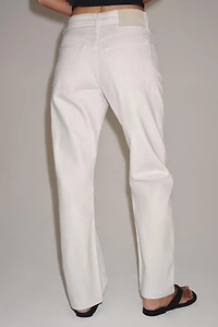 ZW COLLECTION MID-RISE STRAIGHT LEG JEANS