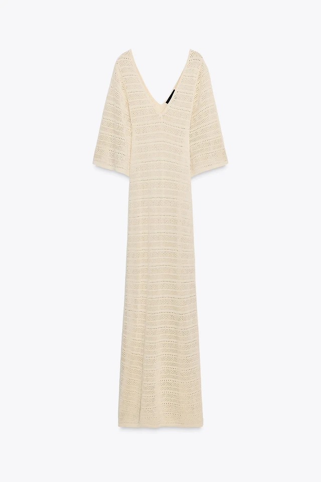 midi knit black dress Ribbed Sweater Knit Midi Dress Black main image 1
