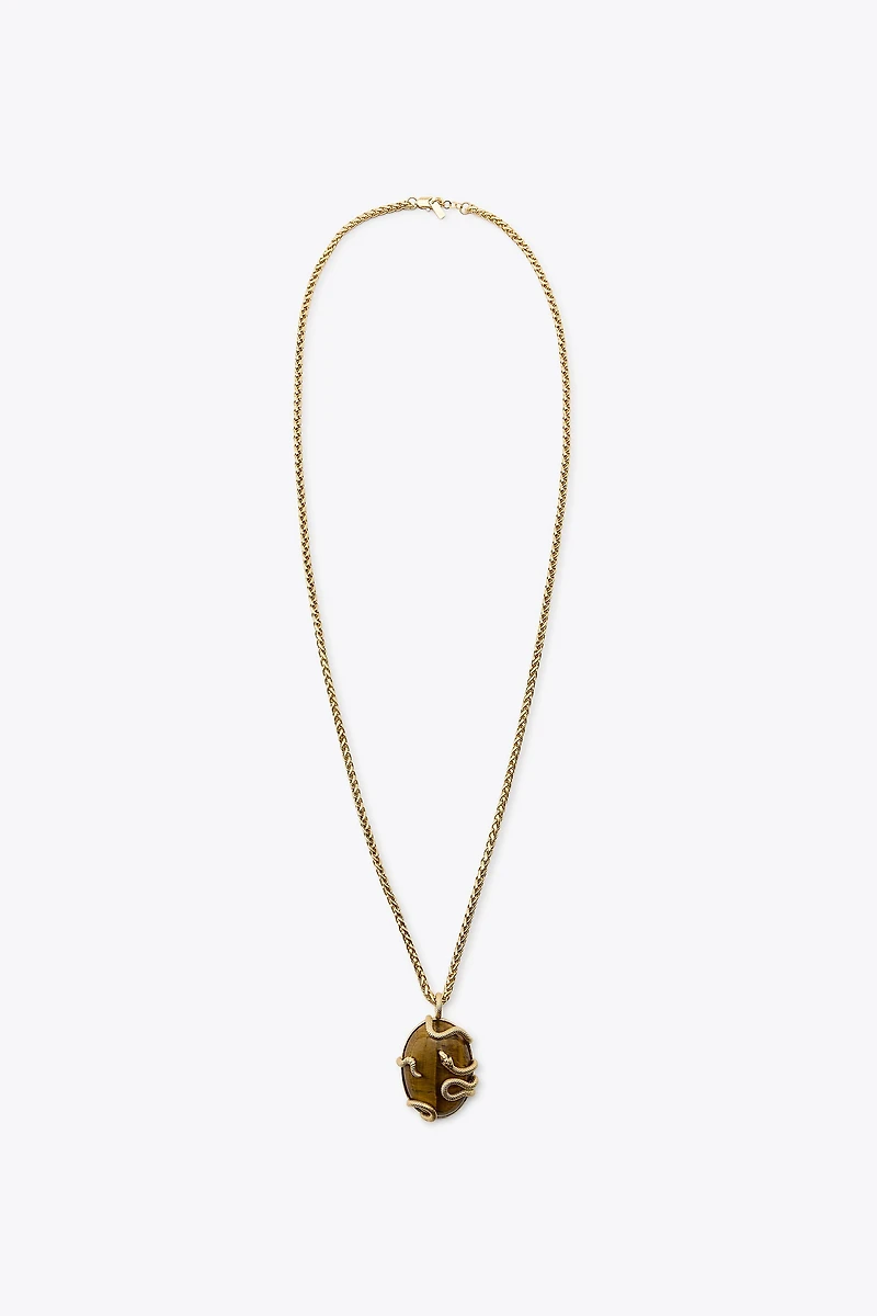 SNAKE STONE NECKLACE