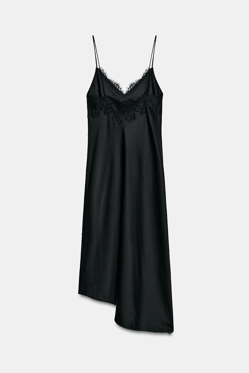 ZW COLLECTION SATIN LACE DRESS