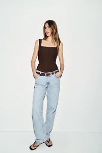 KNIT CORSET TOP