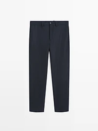 Pantalon en flanelle à rayures doubles