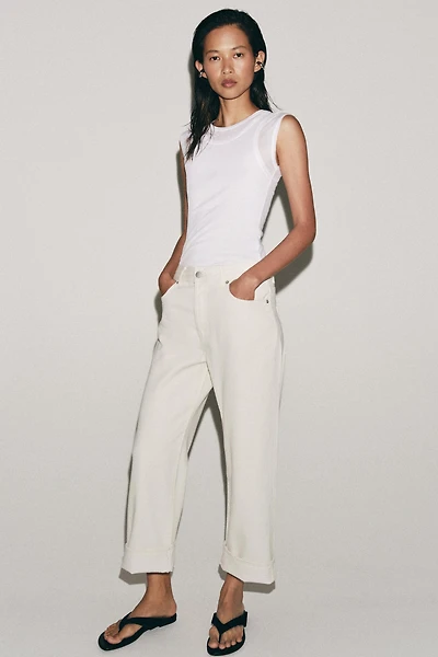 ZW COLLECTION LOW-RISE BAGGY JEANS